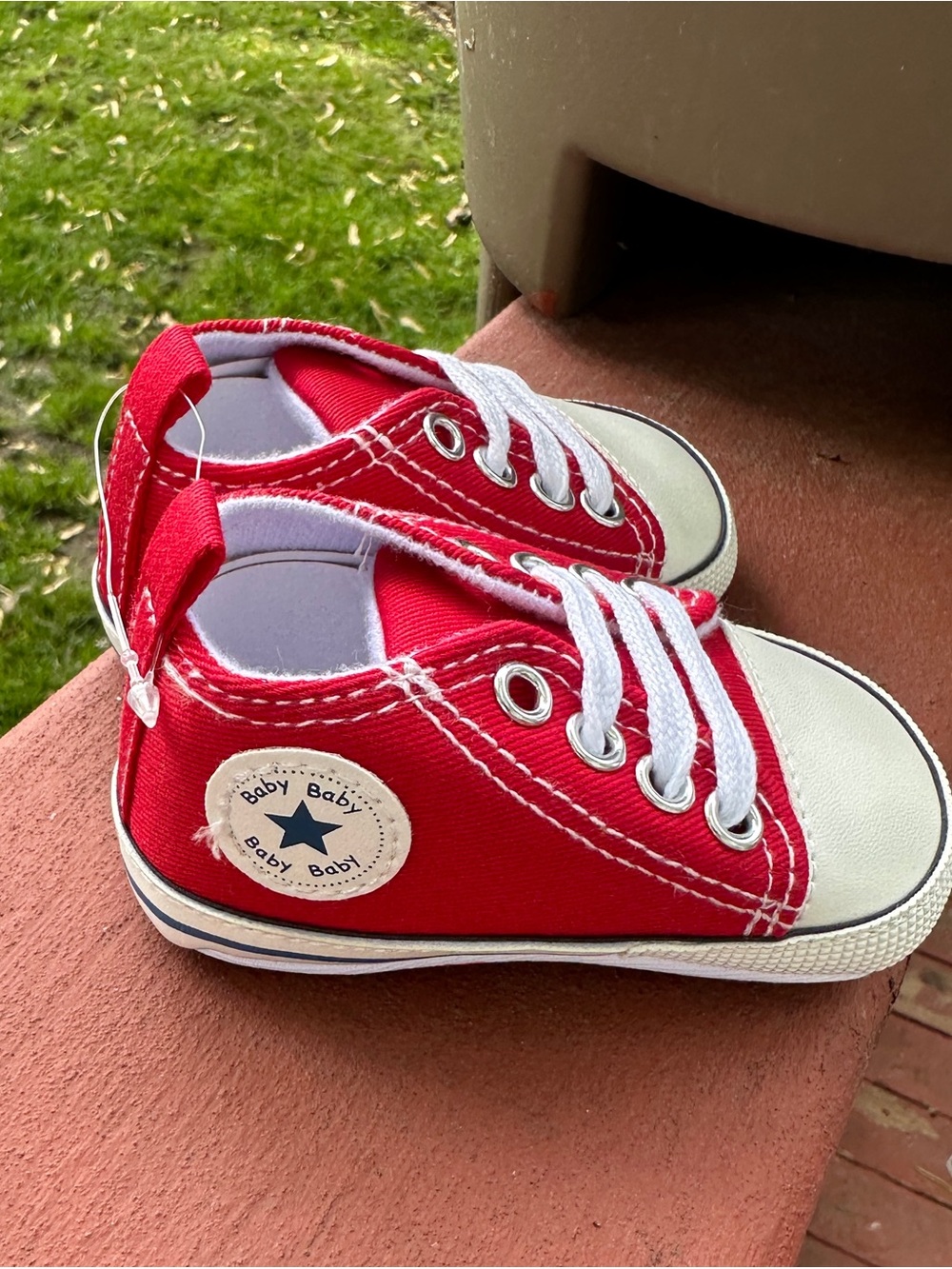 Red Canvas Toddler Sneakers